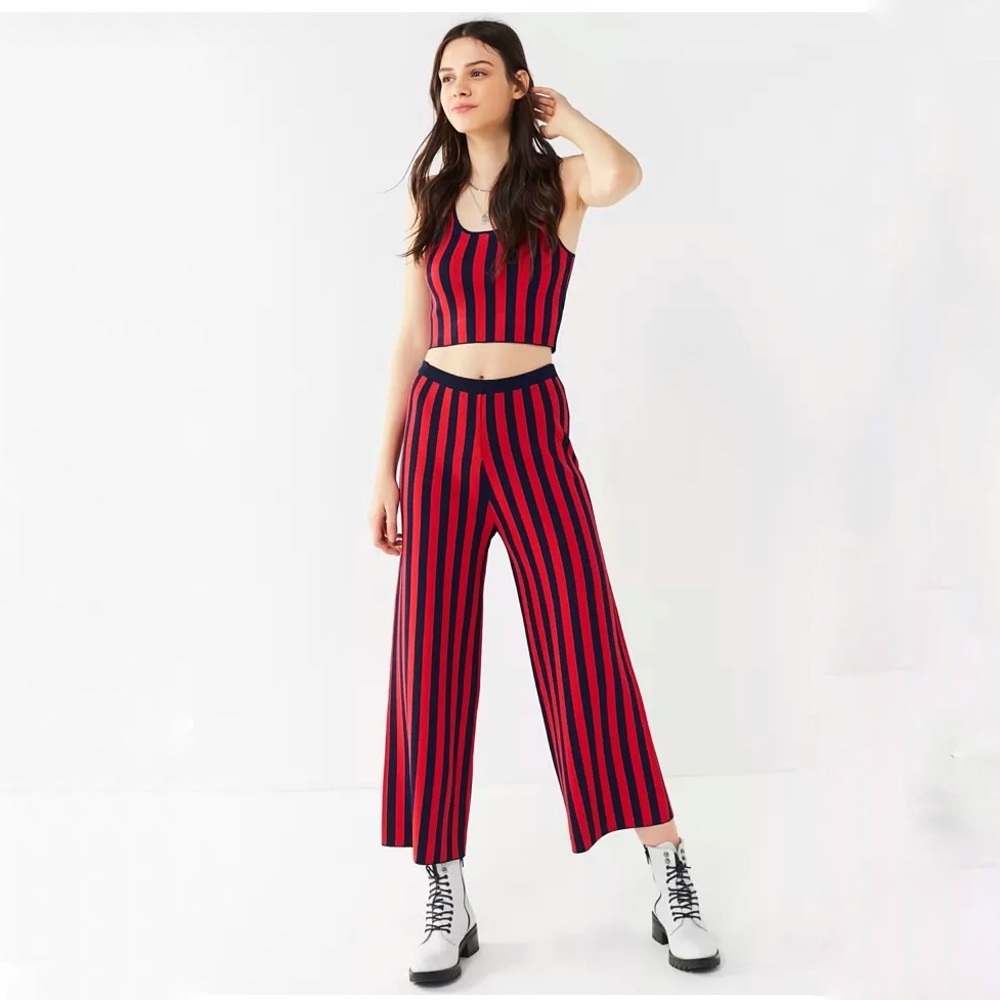 UO Striped Sweater Wide-Leg Pant